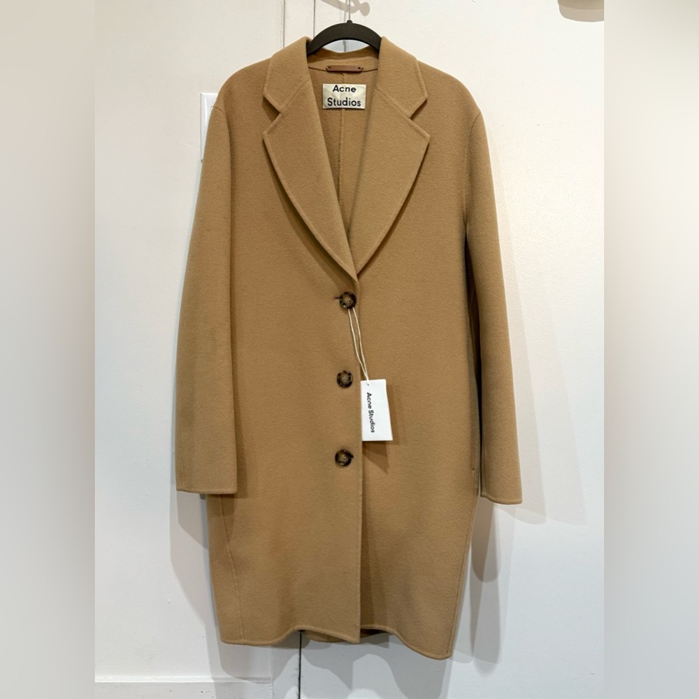 Acne Studios Wool Cashmere Camel Single-breasted coat [34]